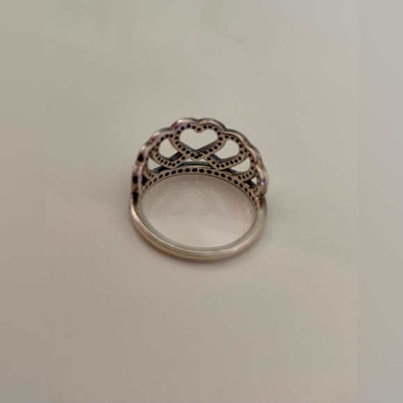 Pandora Hearts Tiara Ring, Clear CZ. Size 4.5 US. - Picture 3 of 5